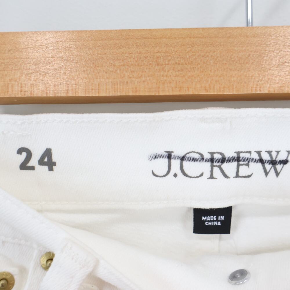 J.Crew High Rise Kickout Jean White Denim Size 24 NWT - Picture 6 of 9